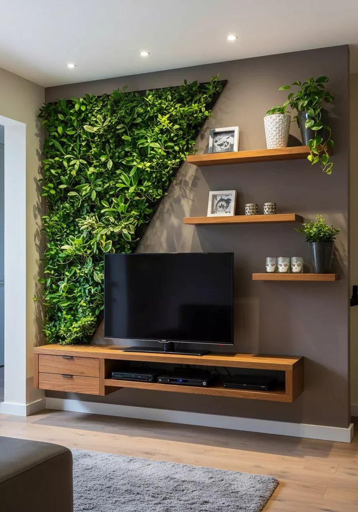 inspire with a modern living room featuring a…